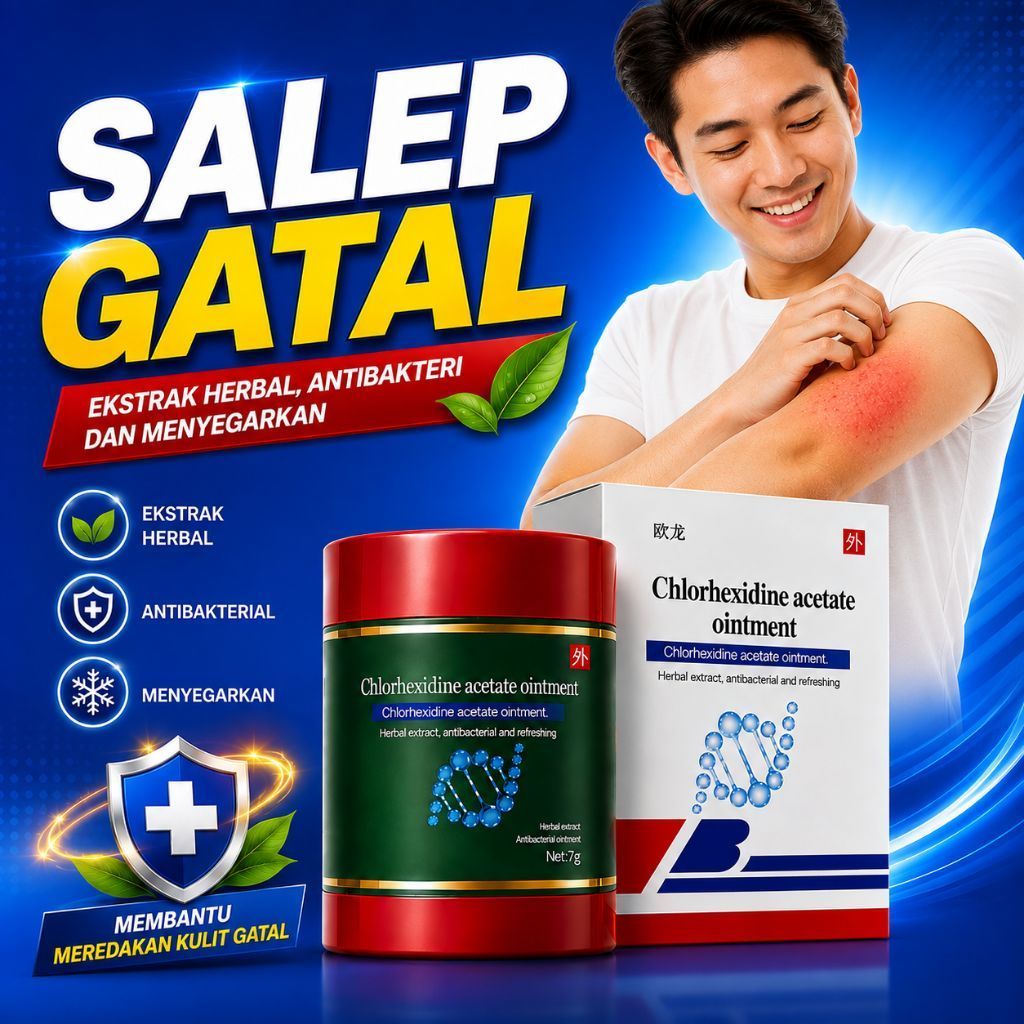 BL Salep Gatal Chlorhexidine Acetate Ointment Net 7g Original 100%