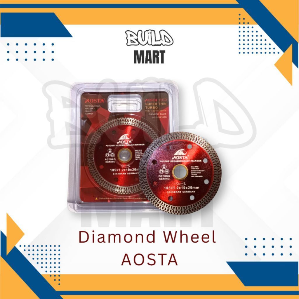 AOSTA Diamond Wheel Super Thin Turbo | Mata Potong Keramik Granit Marmer