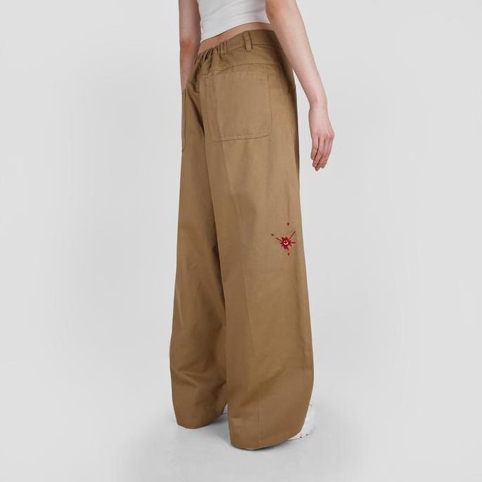 FAITH FADE x KEBAB MONSTER - Stained Baggy Pants (Khaki)