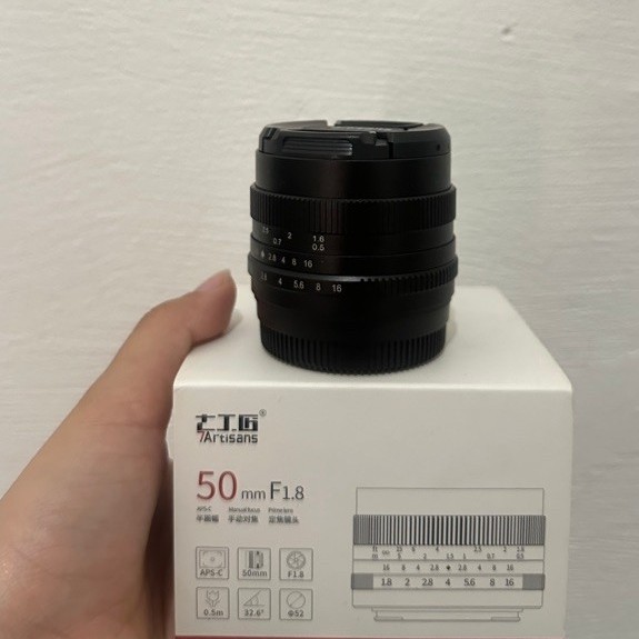 7ARTISANS 50MM F1.8 for Lensa Fujifilm Manual Fokus Bekas Pemakaian