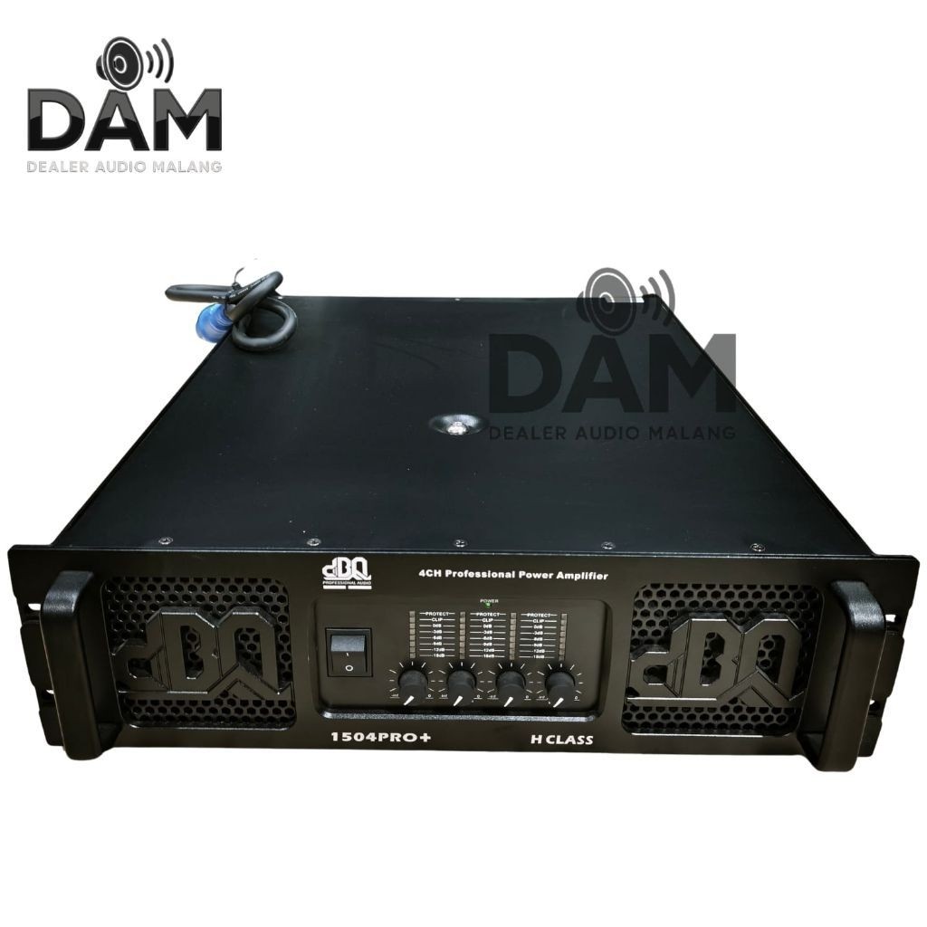 Power Amplifier dBQ 1504 + PRO Original dBQ 1504+ Pro 4 Channel Class H 4 x 1500 Watt