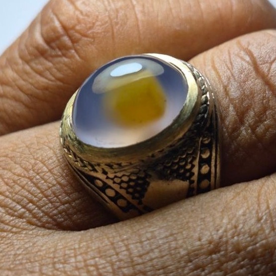 natural Yakut kuning biru langit Baturaja