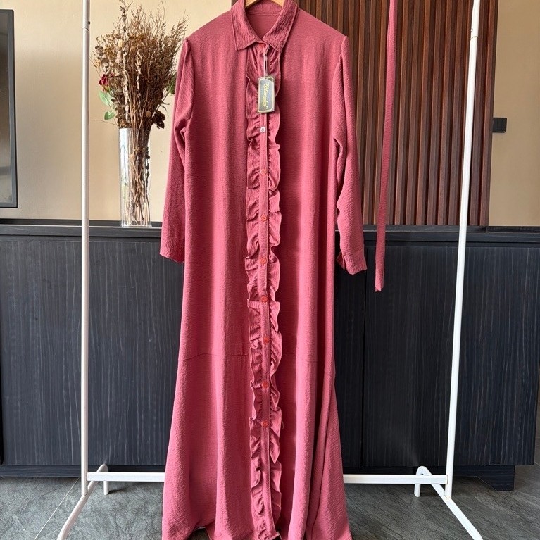 gamis clarabel flowy jatuh crincle