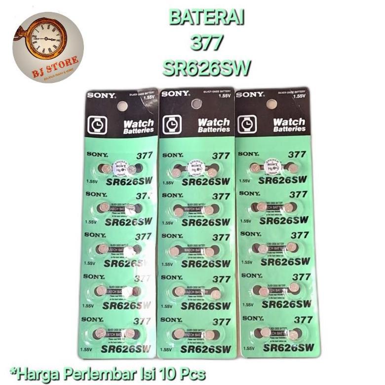 VALUE PACK Baterai 626 377 SR626SW Perlembar Isi 10 Pcs 2026