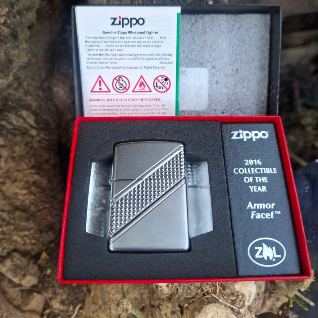 ZIPPO Armor Facet 29151 Collectible of the Year COTY 2016 Original Fullset