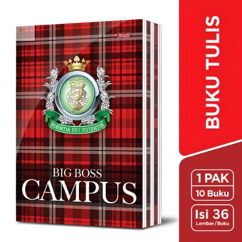 Buku Tulis Campus Big Boss Per Pack Isi 10 Pcs Isi 36 | 50 | 70 Lembar