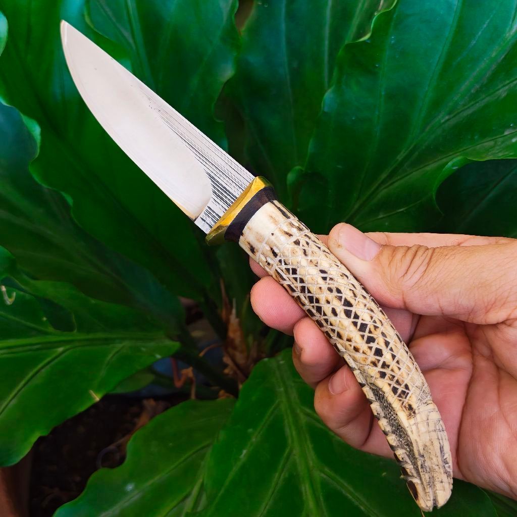 DC53 handmade Skinner Kitchen knife, Pisau dapur seset super tajam dan awet ketajamannya dengan baja