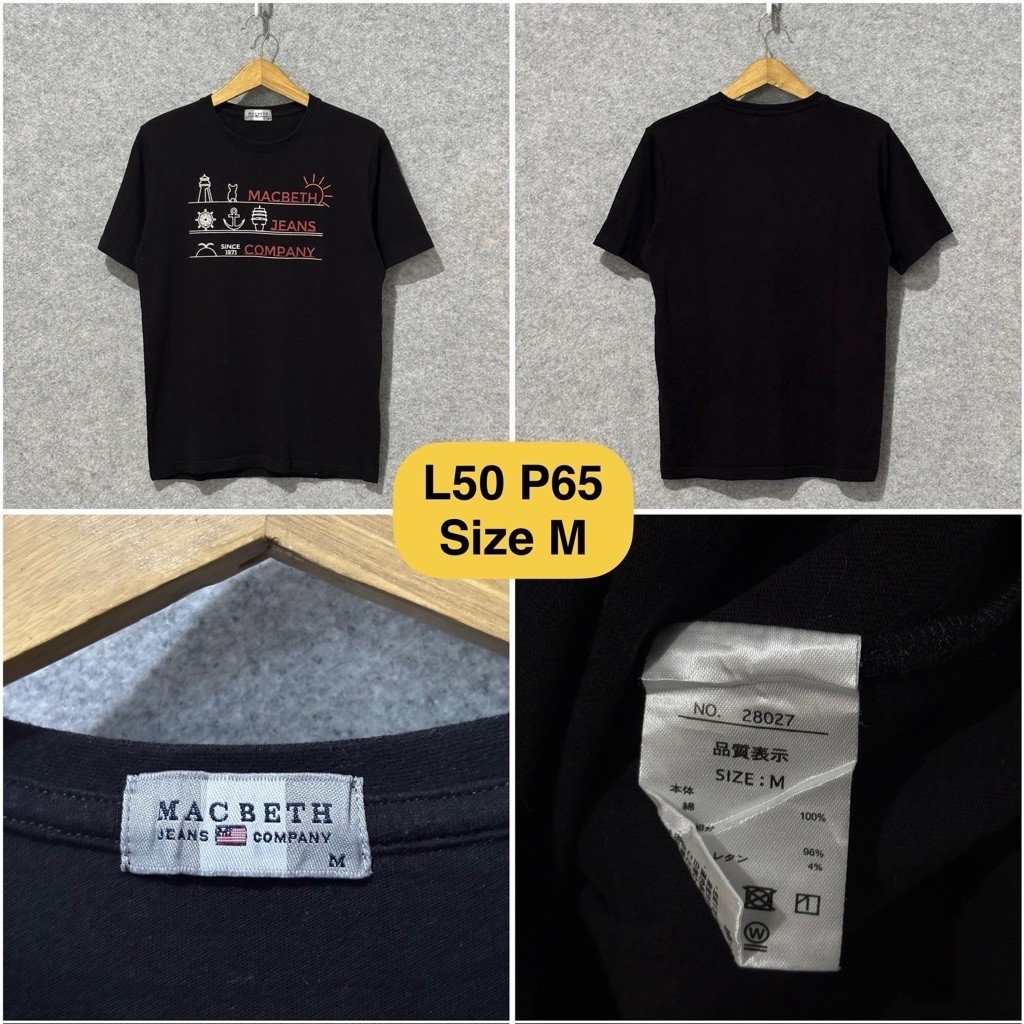 Kaos Macbeth Hitam Original
