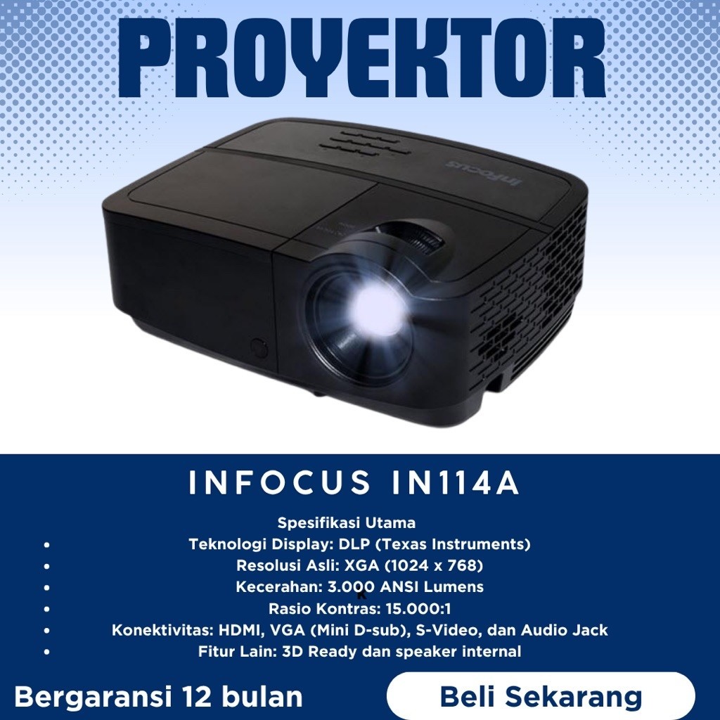 PROYEKTOR INFOCUS IN112a / proyektor Infocus in112a 3000 lumens