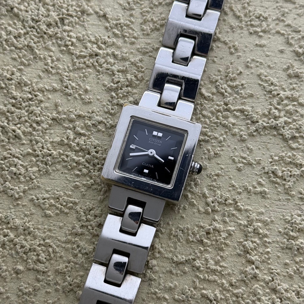 Dresswatch Jam tangan Citizen Cletia Ecodrive Tank Second Preloved