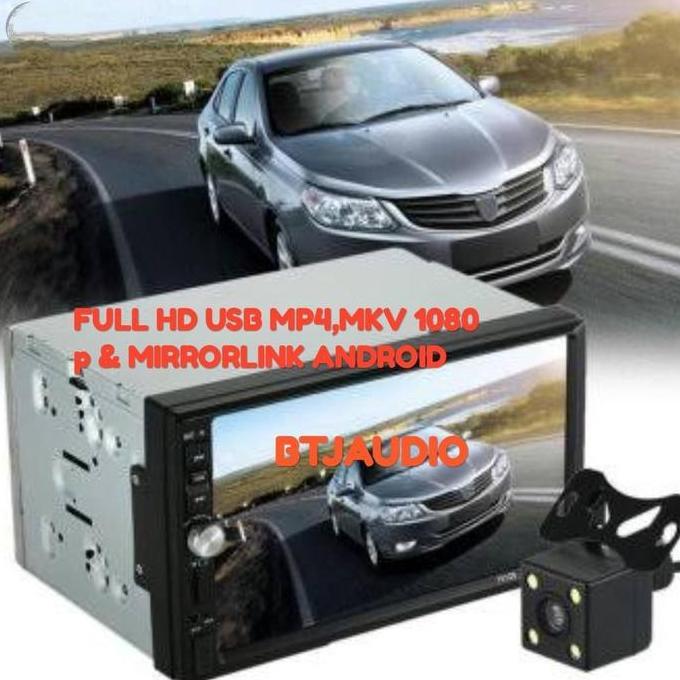 PAKET TV MOBIL DOUBLEDIN LAYAR 6,95" PLUS KAMERA PARKIR MUNDUR