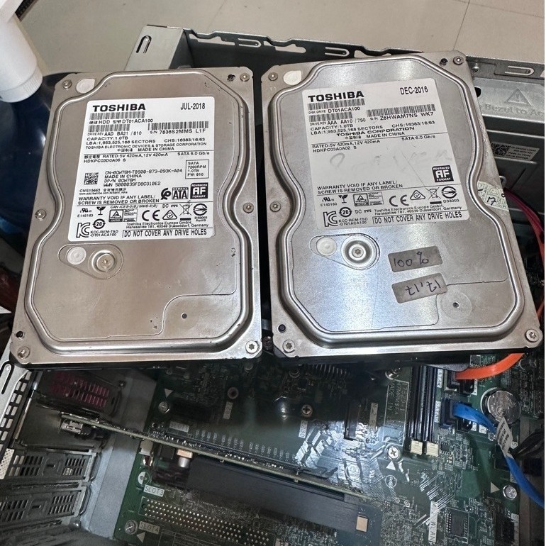 HARDIS PC TOSHIBA 1TB BEKAS COPOTAN KANTOR