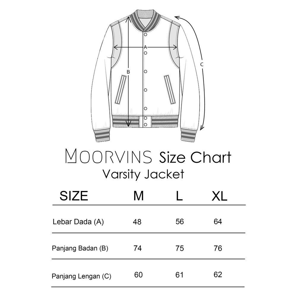 MURAH Moorvins Varsity Jacket Maroon Polar Fleece