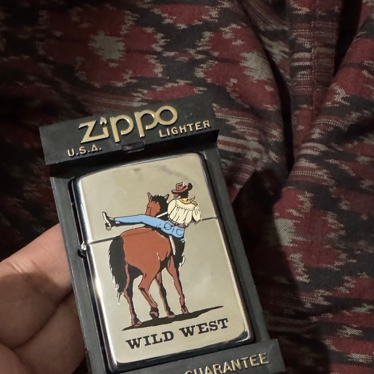 Zippo Wild West Romawi NOS Rareeee   New Original Autentic Zippo    BOTTOM Romawi  K-IX (1993)  INSE