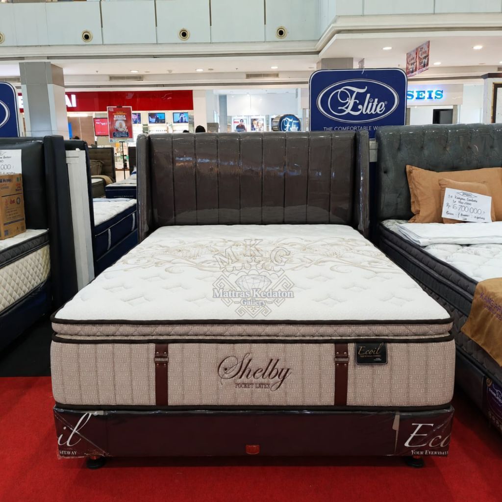 Kangaroo Shelby Pocket Latex Natural Latex 39 CM | Kasur Springbed Lampung