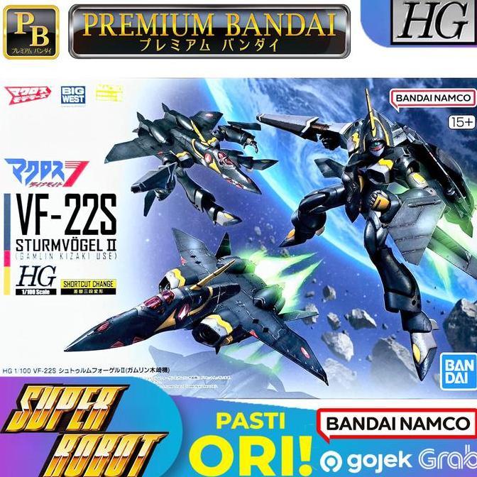 BANDAI HG 1/100 VF-22S Sturmvogel II Gamlin Kizaki Use - Macross P-BANDAI