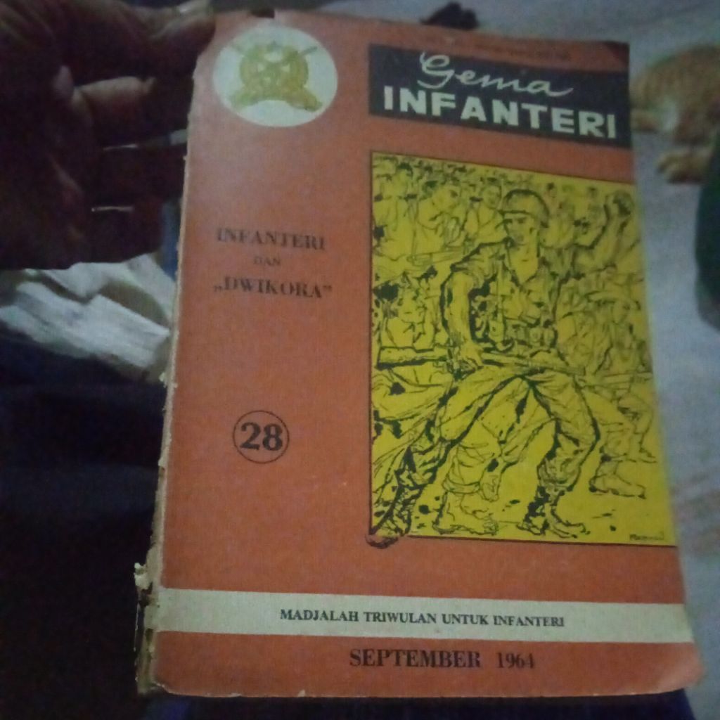 madjalah Gema Infantri, Infantri dan Dwikorra, madjalah original jadul Edjaan lama tahun 1964