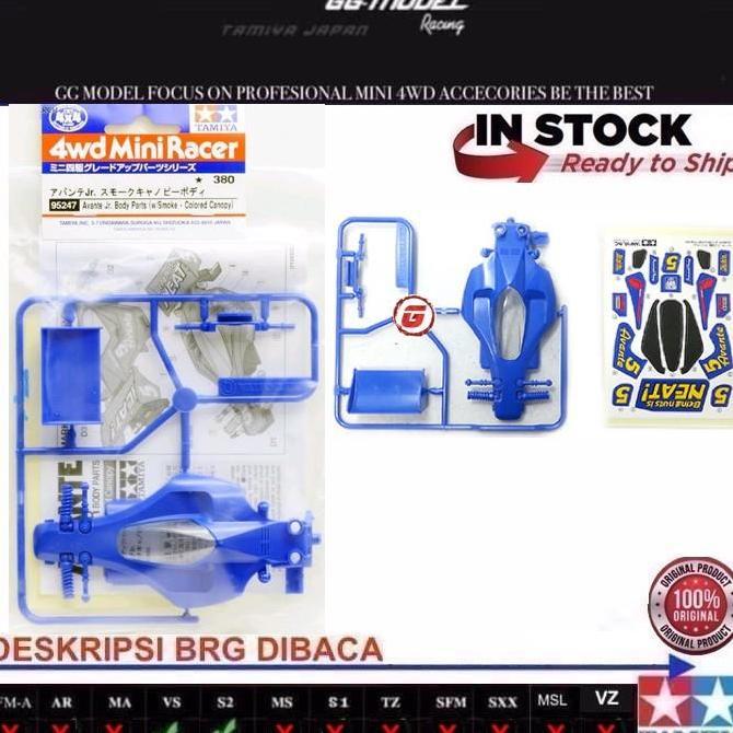 TAMIYA 95247 AVANTE JR BODY PARTS W/SMOKE COLORED CANOPY