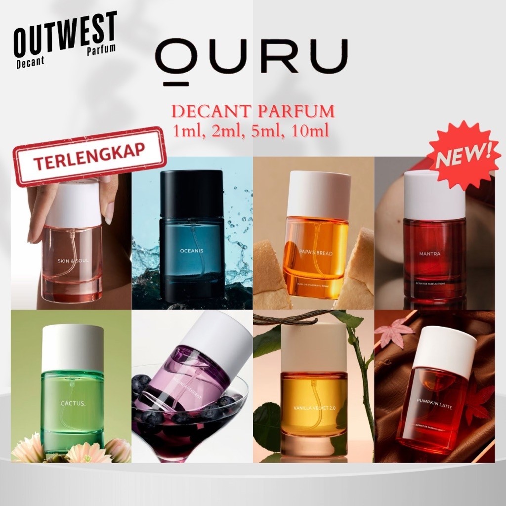 Decant Ouru All Varian (SHARE IN JAR) Parfum Ouru Ms Independent Oceanis Papa’s Bread Cactus Skin & 