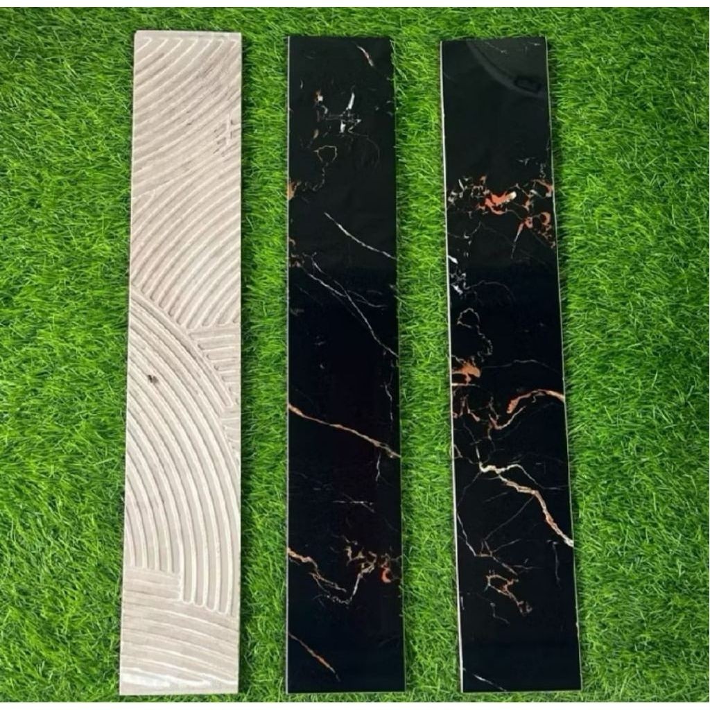Granite List / Plint Motif Hitam Glossy