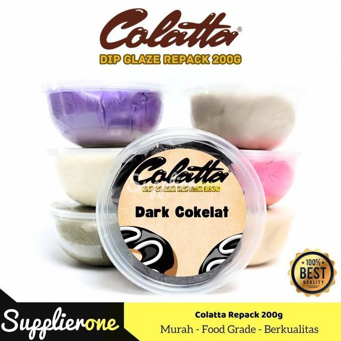 Made- Colatta Dip Glaze Repack 200G/ Toping Donat Colatta / Selai Donat / Colatta Selai Donat