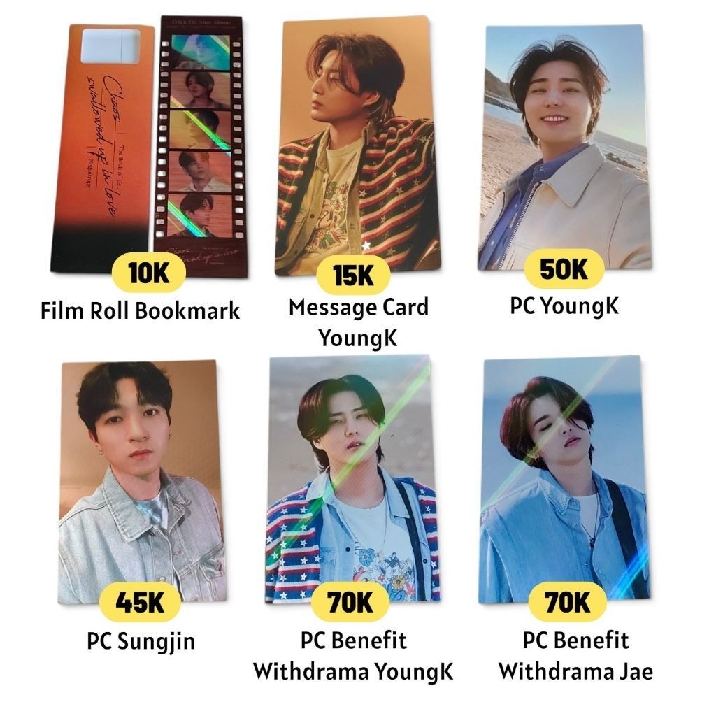 PC Day6 Negentropy YoungK Brian Sungjin Jae Eaj