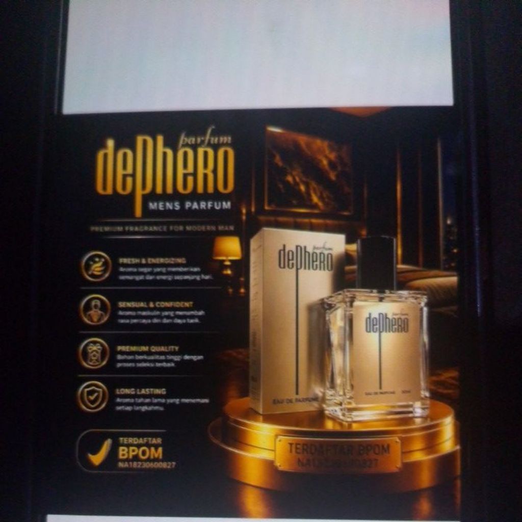 Parfum Pria DEPHERO 50ml - Aroma Pheromone Tahan Lama, Maskulin dan Memikat
