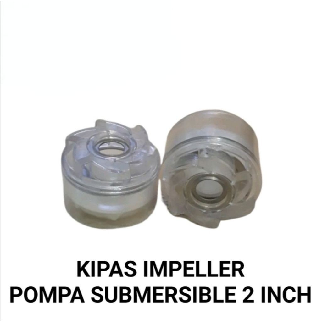 Kipas Impeller Pompa Submersible 2 Inch Aksesoris Pengganti Transparan