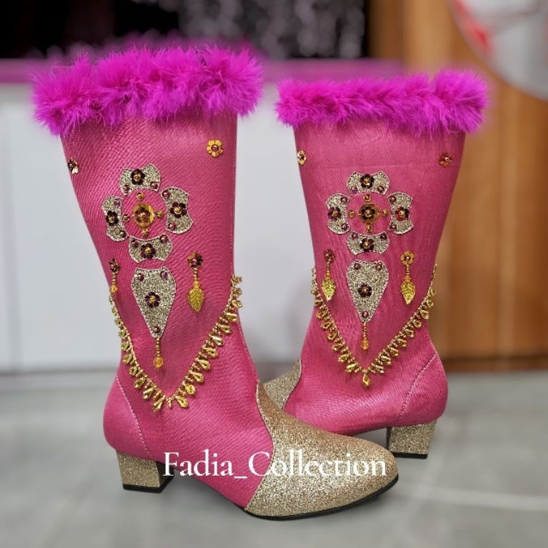 Sepatu Mayoret Variasi Dung Dung/Sepatu Mayoret Pink Gold/Sepatu Mayoret Wanita/Mayoret Drumband
