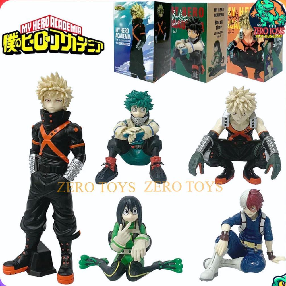 Action Figure My Hero Academia Break Time Collection Deku Bakugo Todoroki Tsuyu Asui