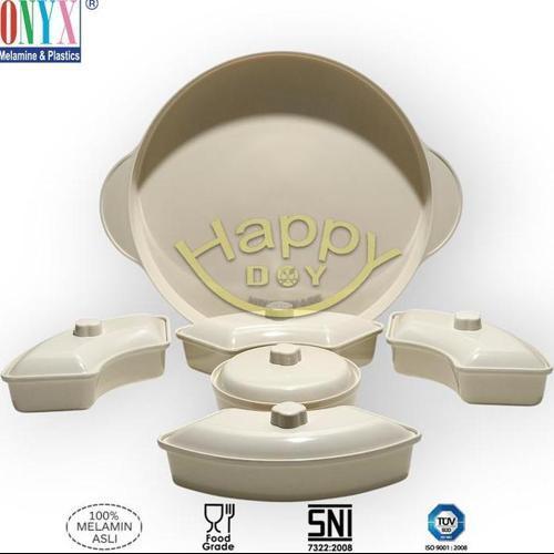 PARTY SET | SERVING SET | WADAH SAJI PRASMANAN BULAT SET MELAMIN 14IN