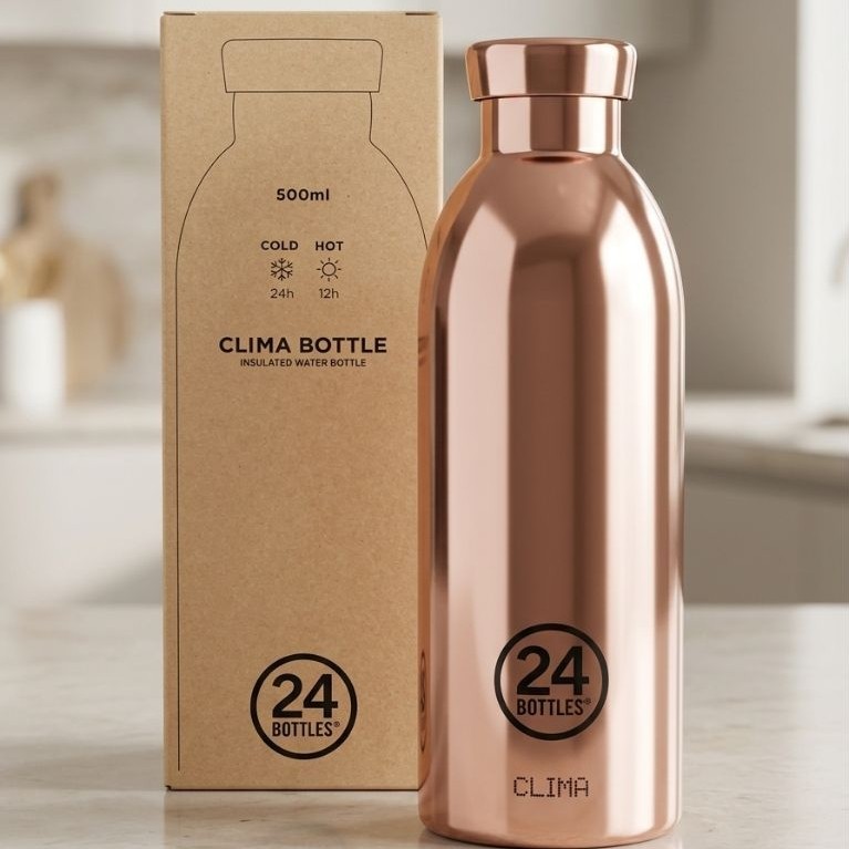 Clima 24 bottles, 500ml rosegold