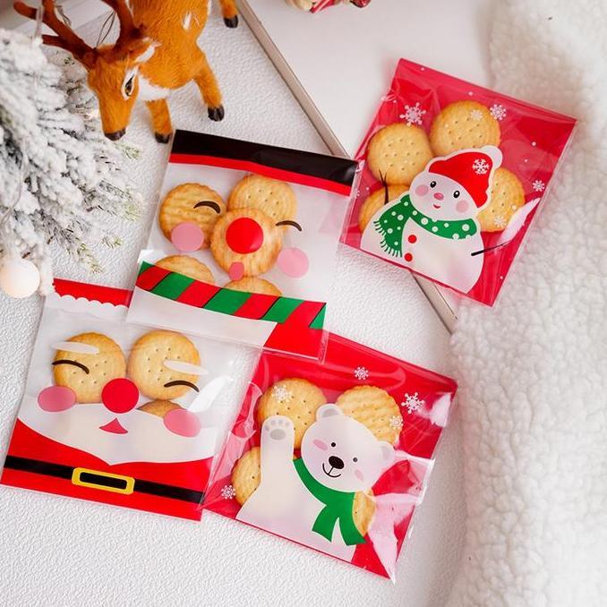 Griyanashop_ Plastik Cookies Natal Kemasan Cookies Christmas Plastik Natal Kemasan
