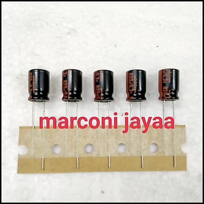 DISKON KAPASITOR ELCO 820UF 6,3V NICHICON 