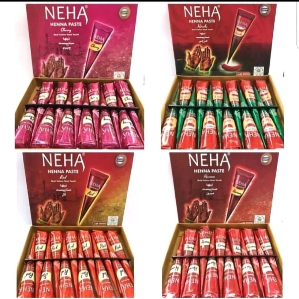 1 Pcs Neha Henna Paste Cone Maroon /Chery/Black