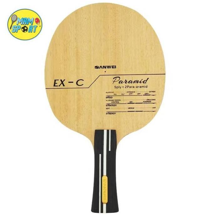 NEW Kayu Bet Pingpong Tenis Meja SANWEI PARAMID EX-C Original