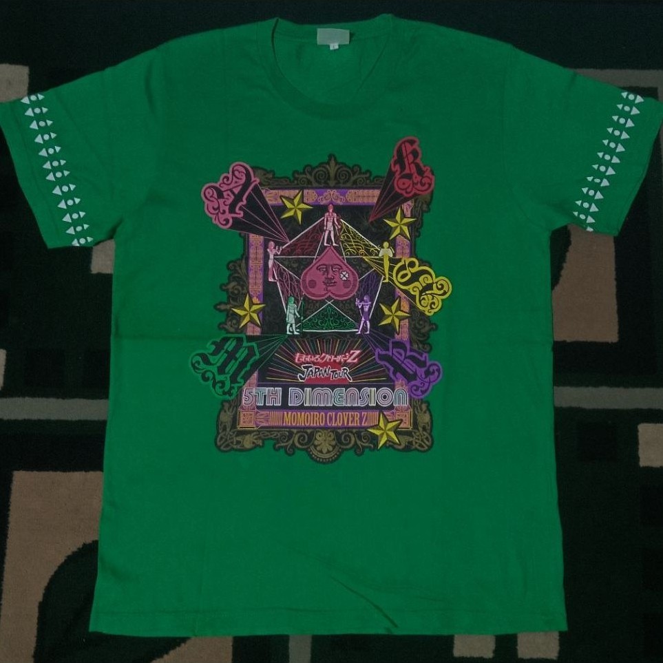 T-shirt Momoiro Clover Z 5th Dimension Japan Tour Original Tag Size Large