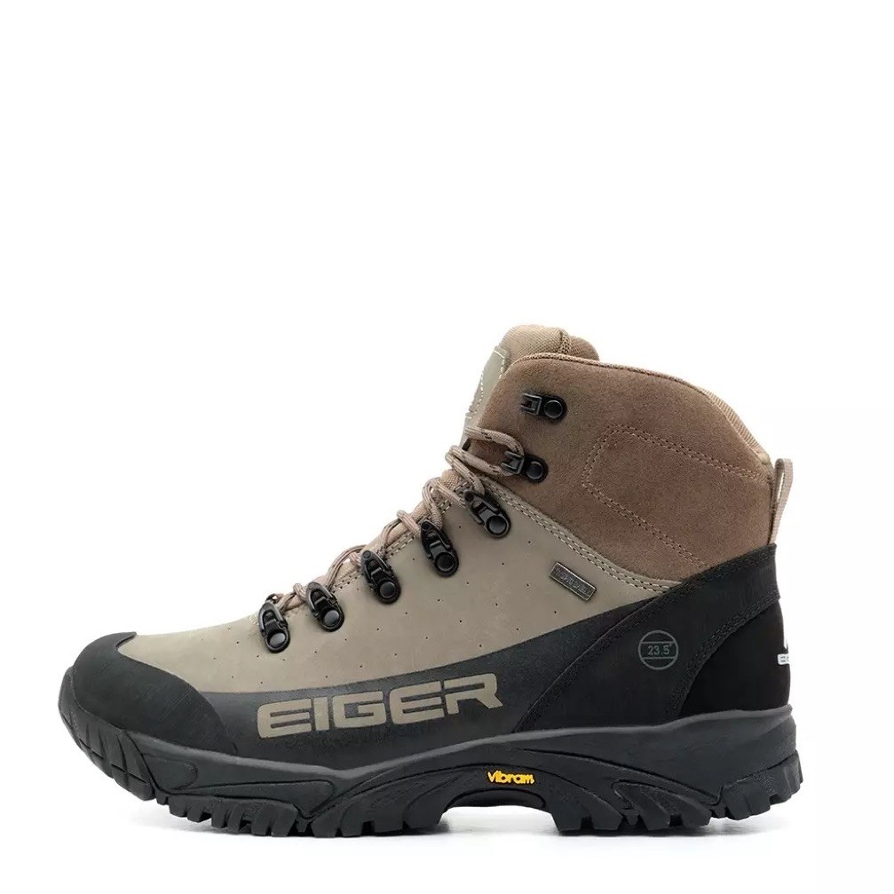 (HARGA NET / PAS) EIGER PLUM HIKING BOOTS OR OUTDOOR BOOTS BROWN SIZE 41 USED CONDITION / SEPATU GUN