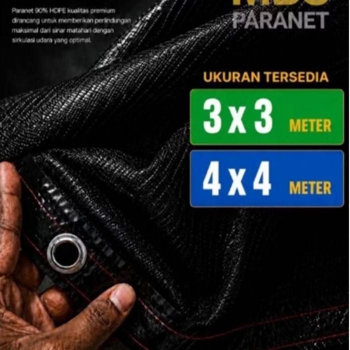 PARANET 90% ANTI UV UKURAN 3x3 dan 4x4
