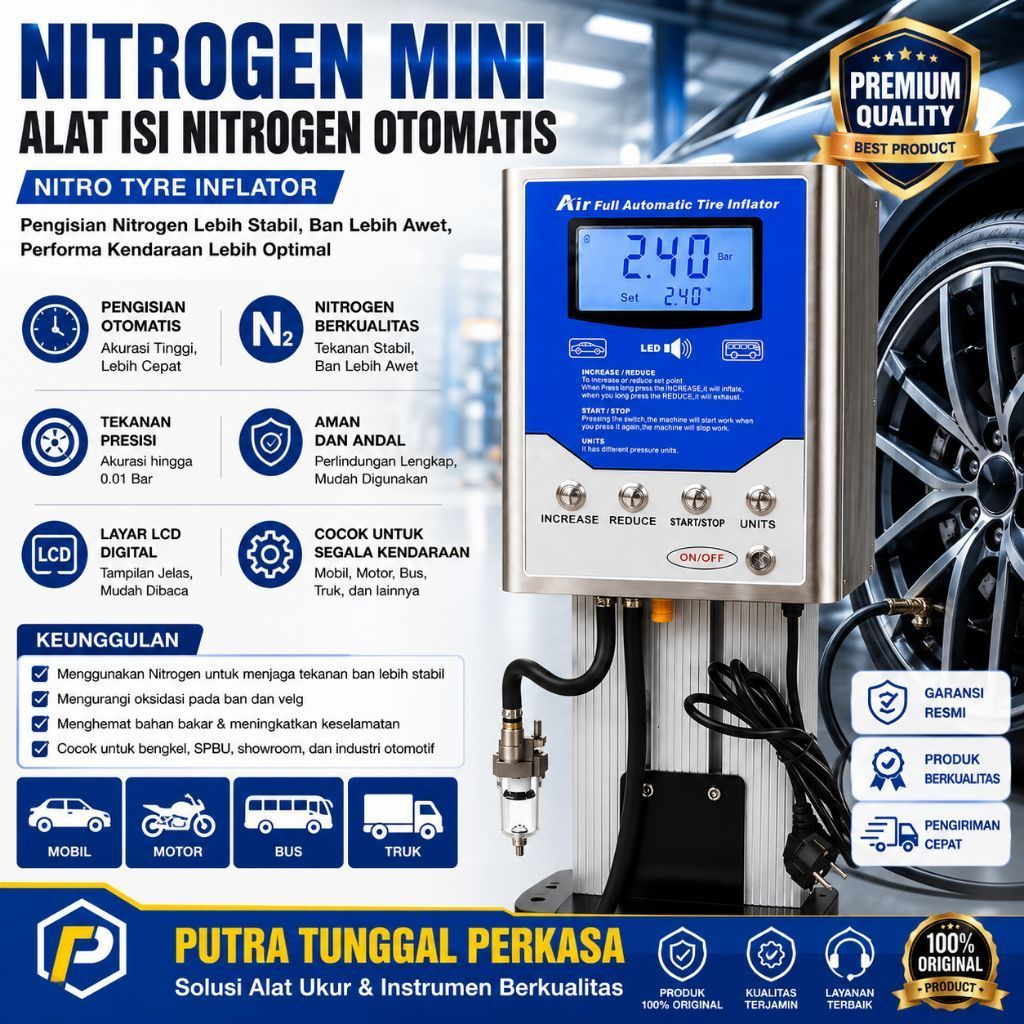 NITROGEN MINI Automatic Tyre Inflator Alat Isi Nitrogen Ban Otomatis Digital Tire Inflator Mesin Pen