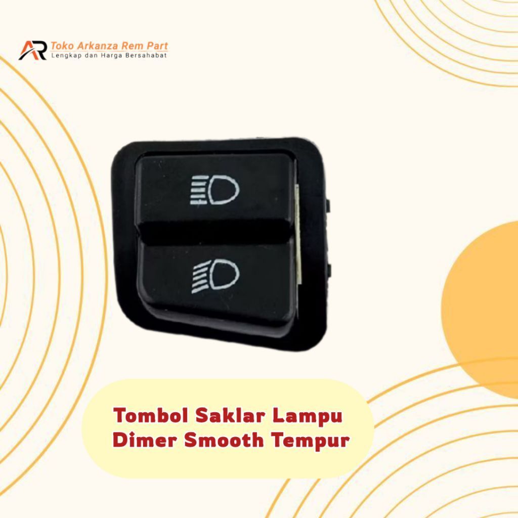 Tombol Saklar Lampu Dimer Jarak Jauh Motor Listrik Smooth Tempur