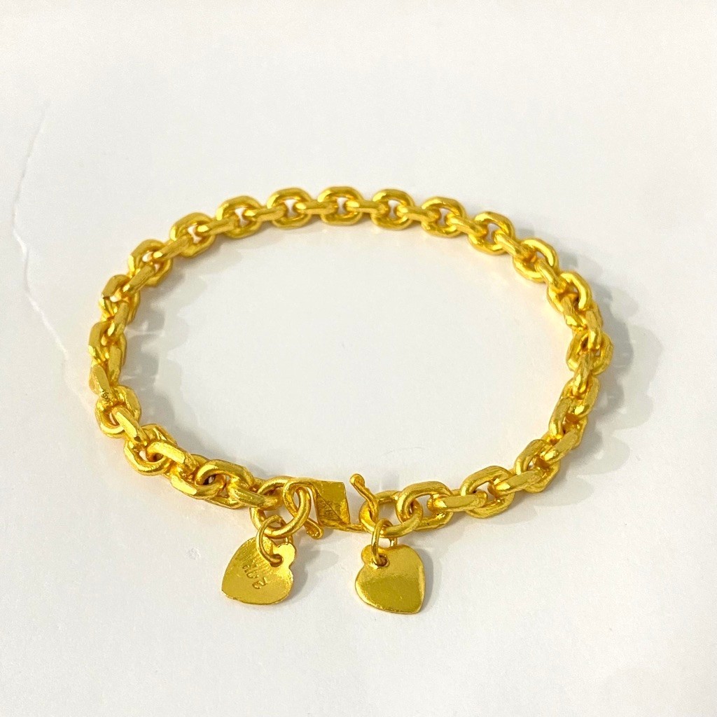 Gelang Rantai 24.K [100% mirip emas 24] Berat seperti emas asli,Dijamin Awet&Bergaransi
