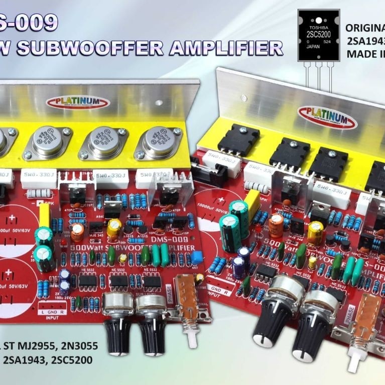 dms-009 power subwoofer amplifier mono 500watt