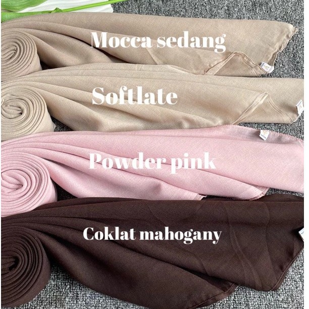 Hijab Segi Empat Paris Jadul Premium Polos by Azara | Varisha | Kayla