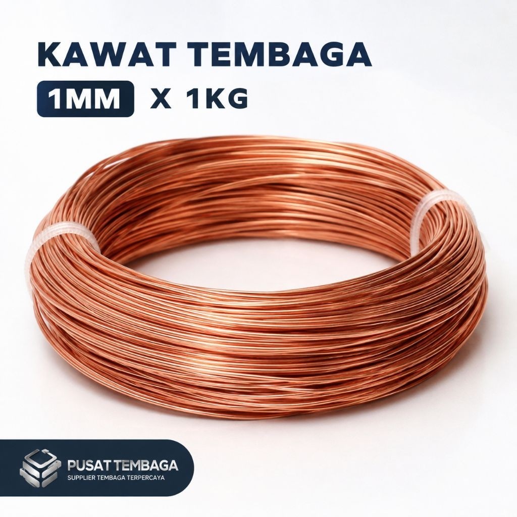 Kawat tembaga 1mm x 1kg | Kawat email tembaga