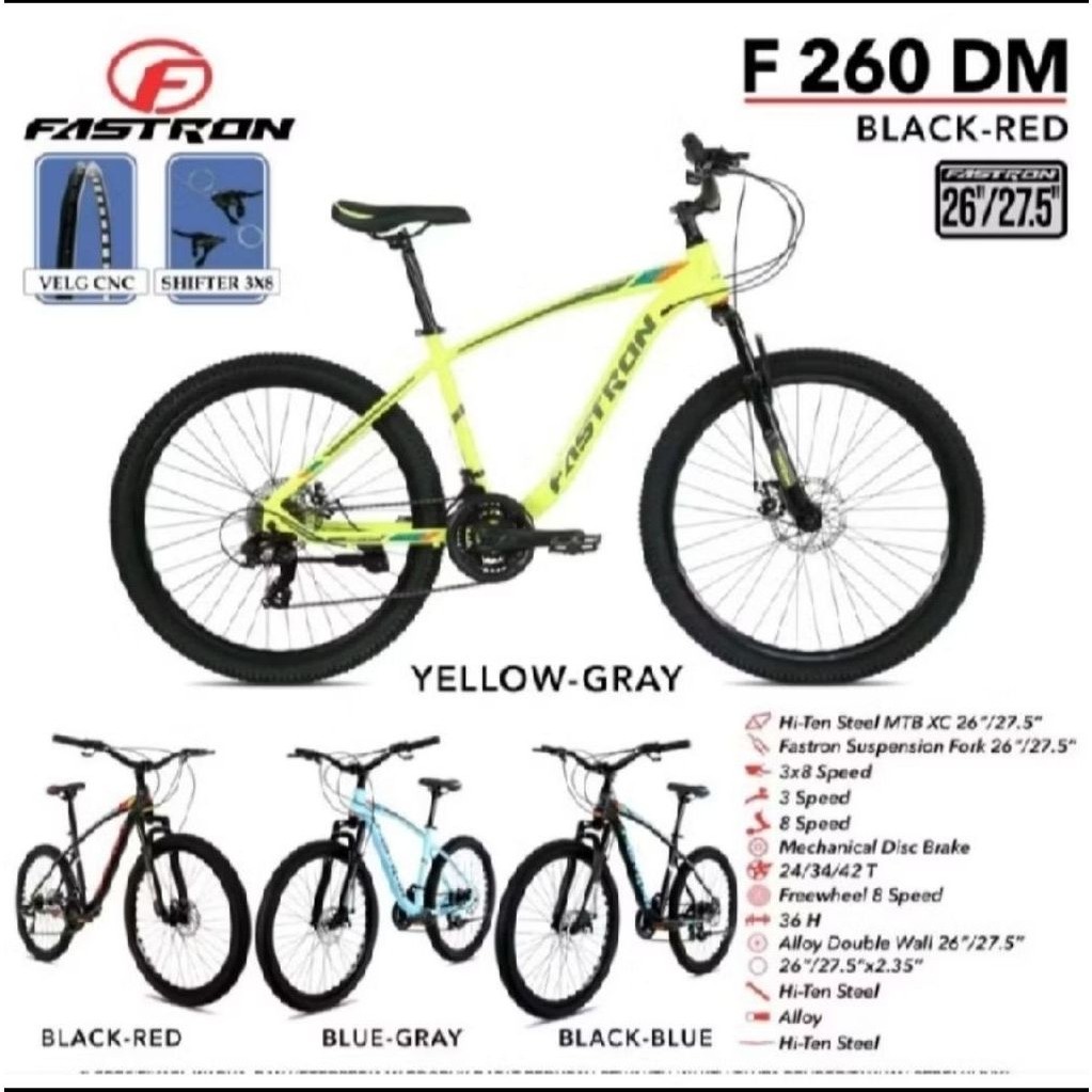Sepeda dewasa MTB 27,5 26  inch Fastron luar bdg