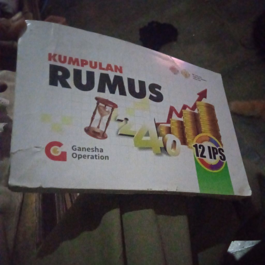 buku Ganesha, Kumpulan Rumus 12 IPS, buku original