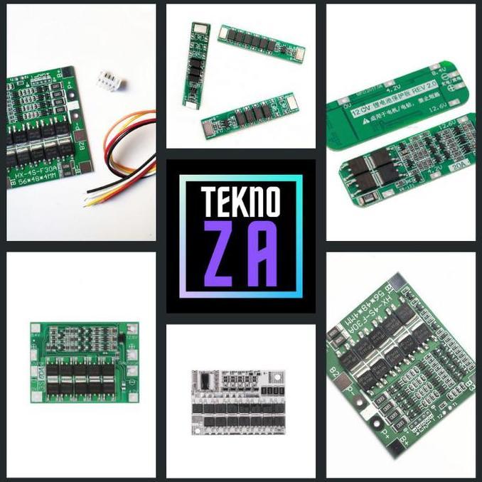 Bms 1S 2S 3S 4S Li-Ion 3.7V Lifepo4 3.2V 15A - 100A Baterai Lithium