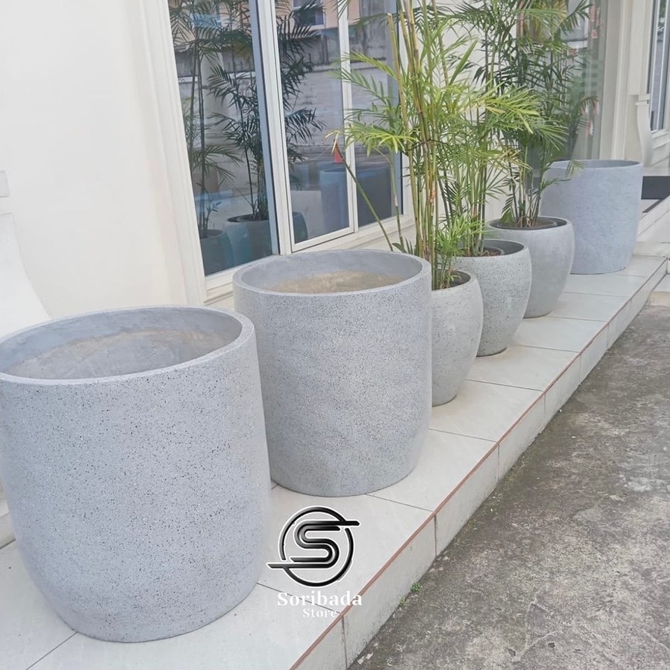 Pot Bunga | Pot Batu | Pot Bunga Super Jumbo | Pot Bunga Jumbo | Dekorasi Rumah | Hiasan Taman