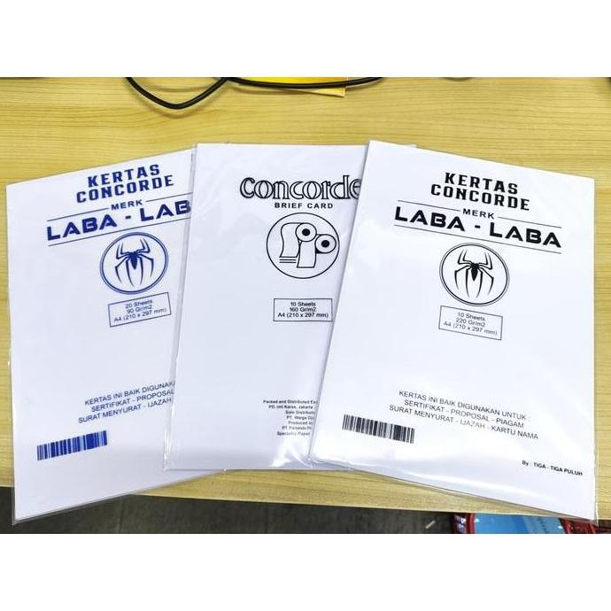 Kertas Concorde Putih A4  - 90Gsm/160Gsm/220Gsm